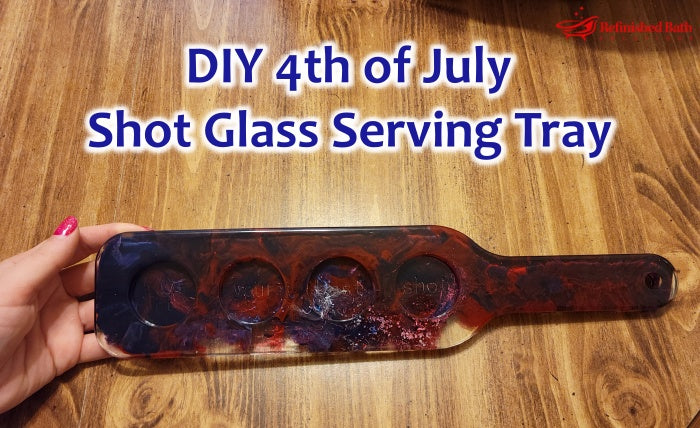 DIY 4th of July Shot Glass Serving Tray