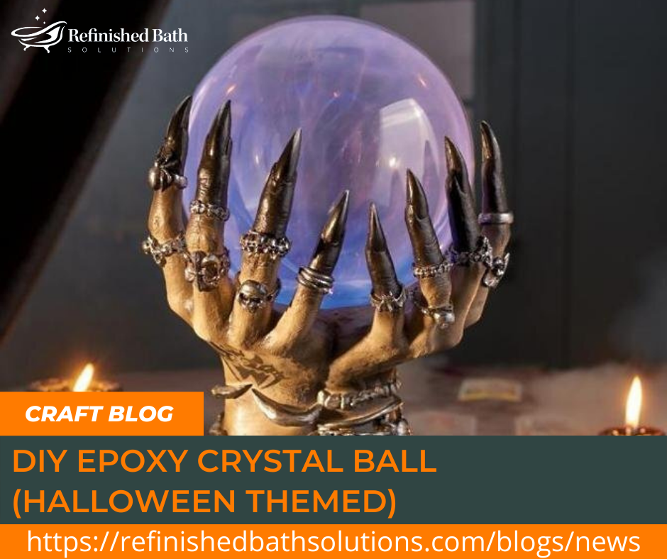 DIY Epoxy Crystal Ball (Halloween Themed)