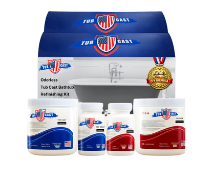 Tub Cast Roll On 2-Pack Tub & Surround Refinishing Kit