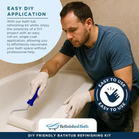 DIY-Friendly Ekopel Roll-On Bathtub Refinishing Kit – No Odor, Easy Application, Professional Results