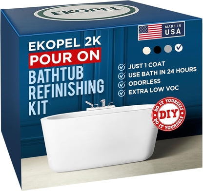 Safe and non-toxic Ekopel Pour On bathtub coating solution
