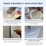 Best Seller - Roll On Ekopel Bathtub Refinishing Kit - Ultra Durable, No Odor,  New Easy Roll On Application