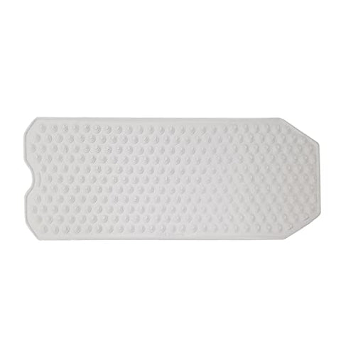 The Original Refinished Bathtub Mat Large Premium Made in Italy Version- No Suction Cup Bath Mat, Designed for Textured and Refinished Bathtubs Made of Quality Vinyl, Not Cheap Plastic (White)