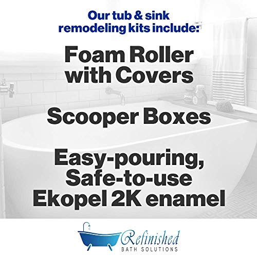 Bathtub Finishing Kit by Ekopel 2k Resurface Your Bathtub DIY Kit